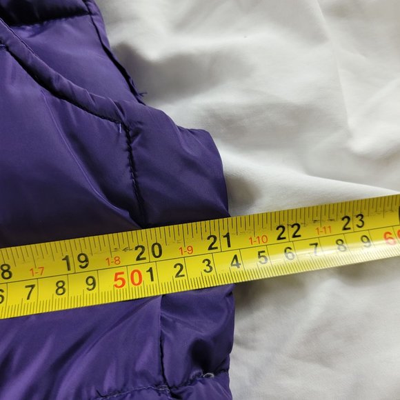 LL Bean Purple Goose Down Womens Vest Puffer Vest Casual Outdoors Lightweight - Picture 7 of 9